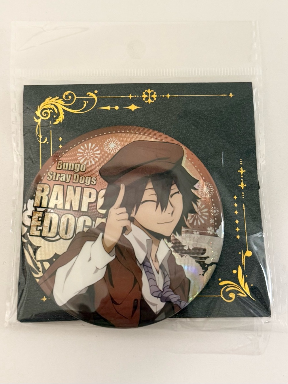 Anime collectible bungo stray dogs can badge pin ranpo